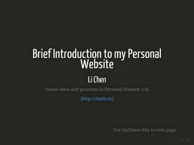 About Personal website