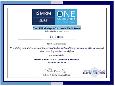 ISMRM Magna Cum Laude Merit Award
